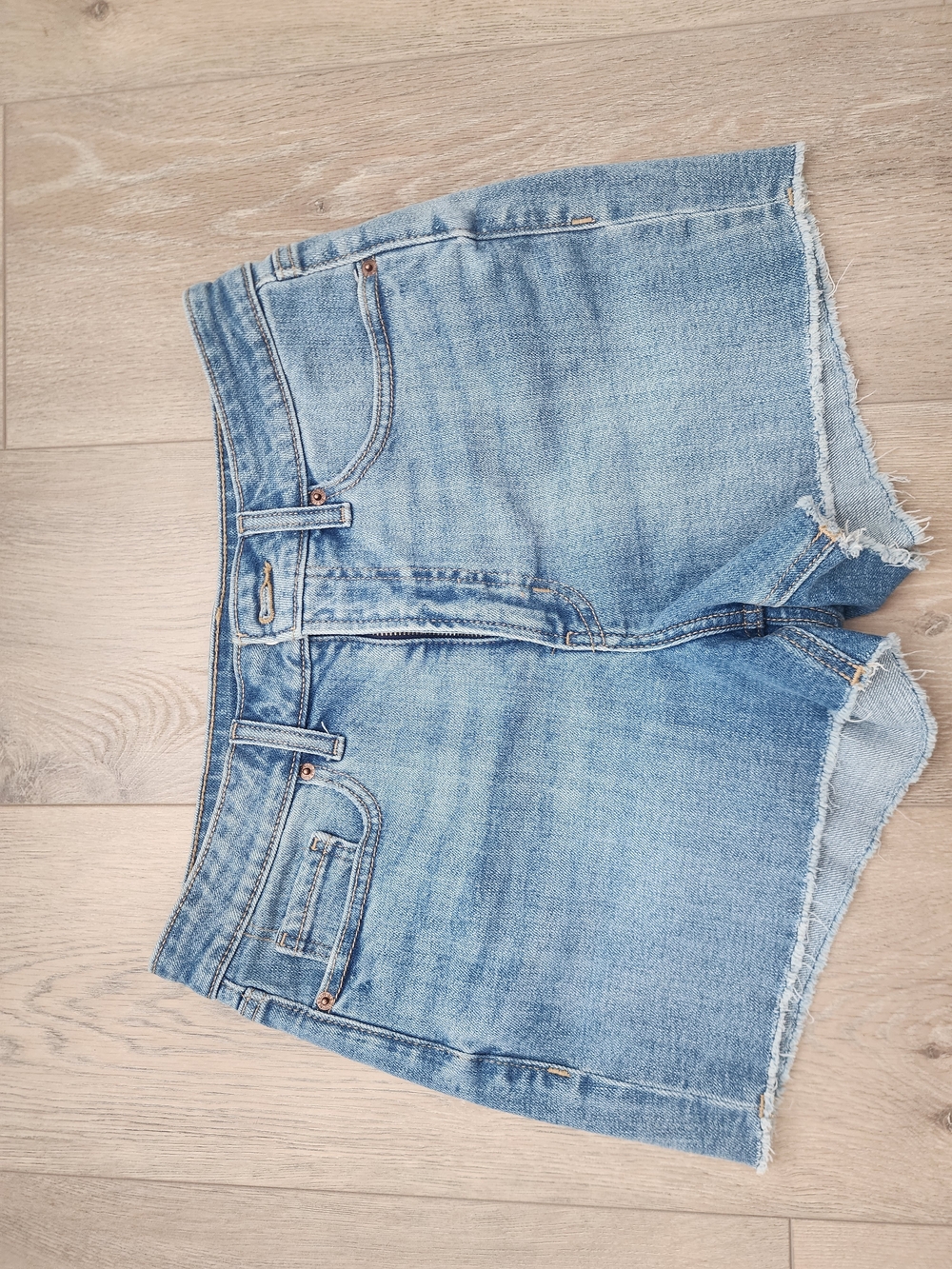 Old Navy Light Blue Distressed Denim Shorts